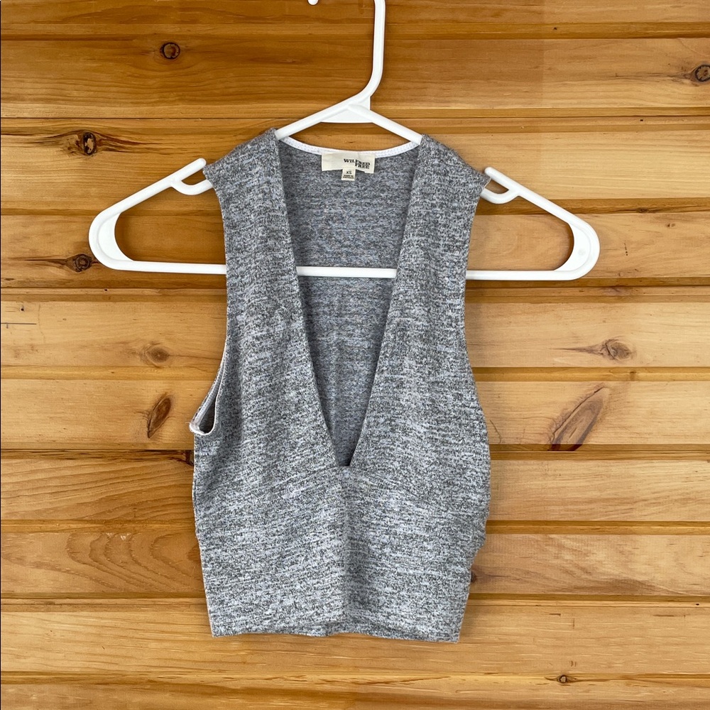 Wilfred Gray V-Neck Tank Top